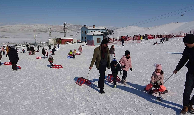 Abalı Kayak Merkezi'ne yoğun ilgi