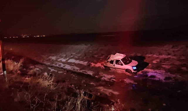Adilcevaz'da domuz sürüsünden kaçan kamyon devrildi: 3 yaralı