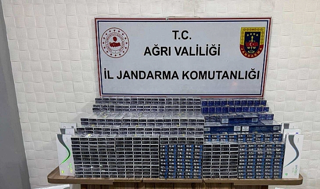 Ağrı’da 6 bin 548 paket Gümrük kaçağı sigara ele geçirildi