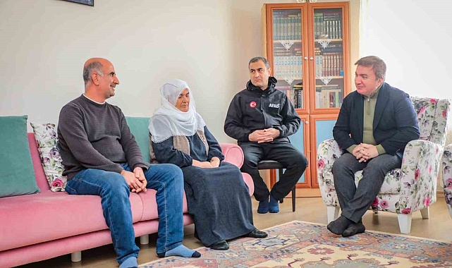 Asrın felaketinde Erzincan'a gelen Arıca ailesi ziyaret edildi