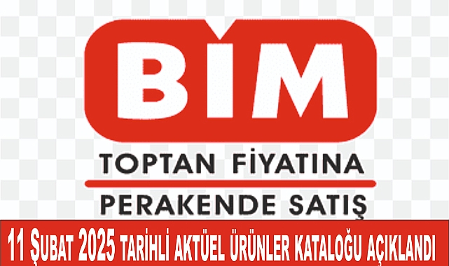 BİM, 11 Şubat 2025 tarihli aktüel ürünler kataloğu açıklandı
