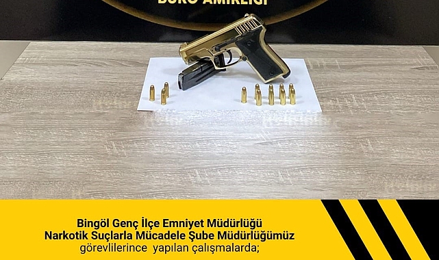 Bingöl'de tabanca ele geçirildi