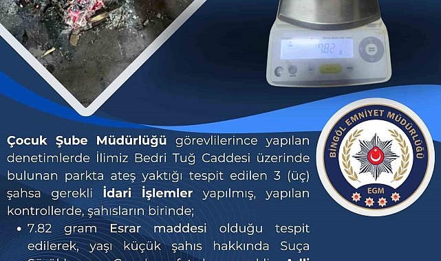 Bingöl'de uyuşturucu madde ele geçirildi