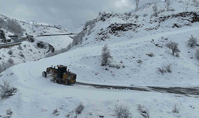 Bitlis'te karla mücadele çalışması devam ediyor