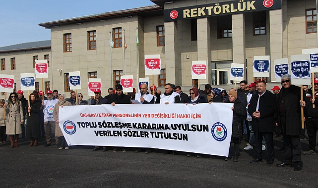 Eğitim Bir-Sen Ağrı Şubesi'nden üniversite çalışanları için hak talebi