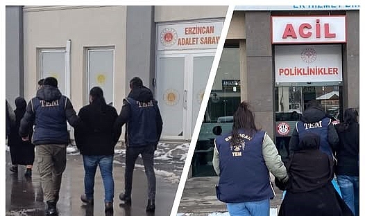 Erzincan'da terör operasyonu; 4 kişi yakalandı