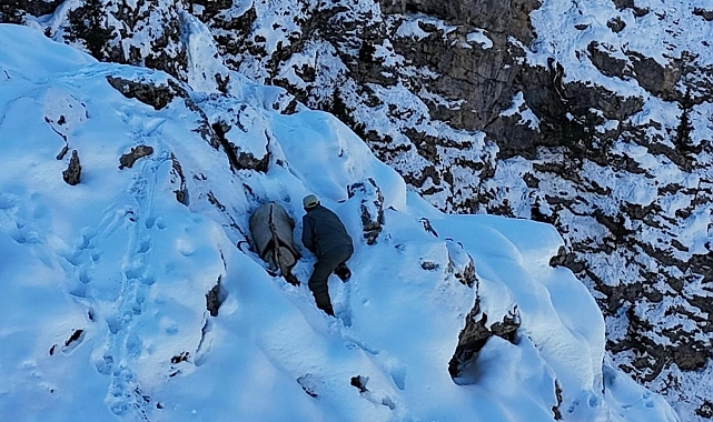 Erzincan'da kaçak avcı havadan görüntülendi