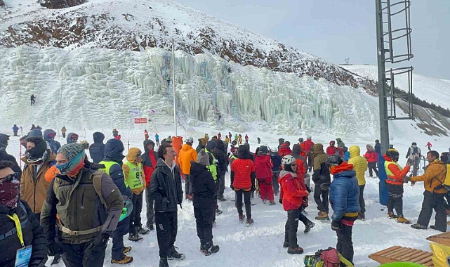Erzurum'da Türkiye Buz Tırmanışı şampiyonası start aldı