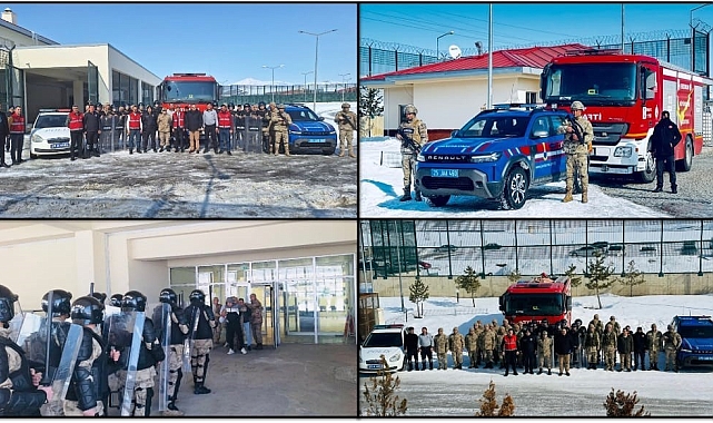 Erzurum Jandarma Komutanlığından Tatbikat