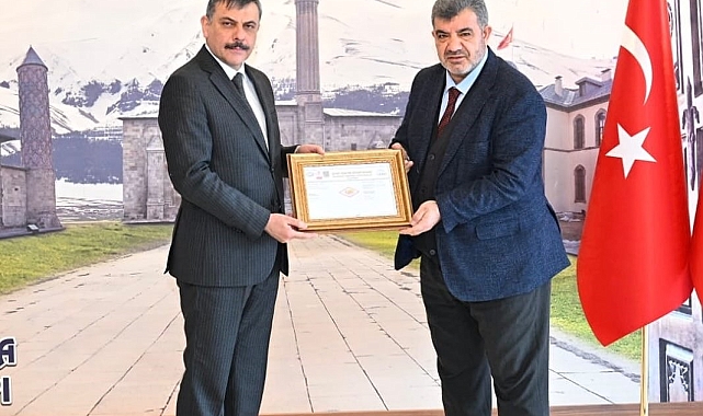 Erzurum Valiliği'ne çevre yönetim sistemi belgesi