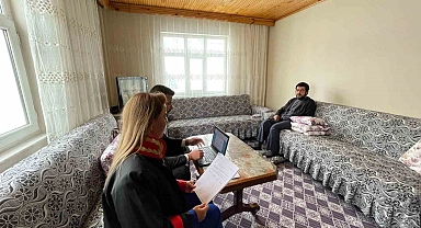 Erzurum'da Mahkemeyi engelli tanığın evine taşıdı