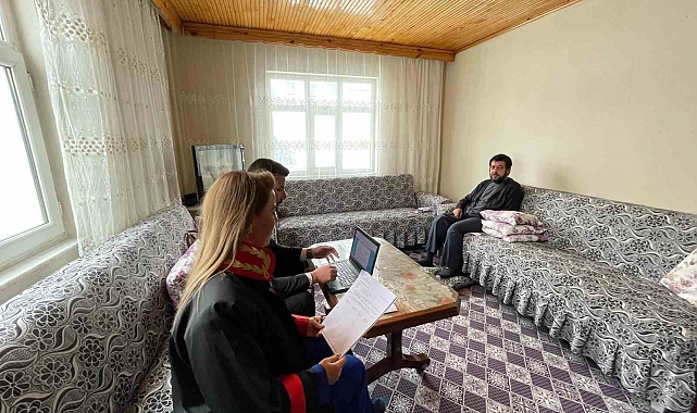 Erzurum'da Mahkemeyi engelli tanığın evine taşıdı