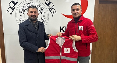 İl Başkanı Yıldız’dan Kızılay Ağrı Şube Başkanı Orhan Tatlı’ya ziyaret