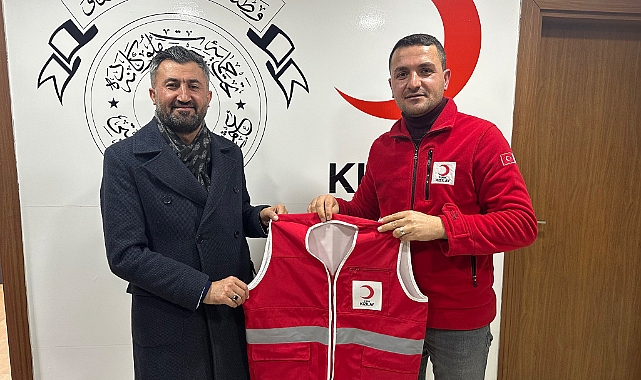 İl Başkanı Yıldız’dan Kızılay Ağrı Şube Başkanı Orhan Tatlı’ya ziyaret
