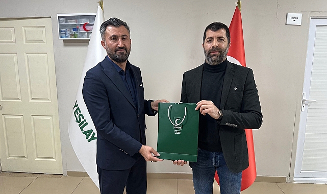 İl Başkanı Yıldız’dan Yeşilay Ağrı Şube başkanı Cihangir Aslan’a ziyaret