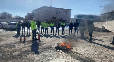 İtfaiyeden Emniyet Güçlerine "Yangın Güvenliği Eğitimi"