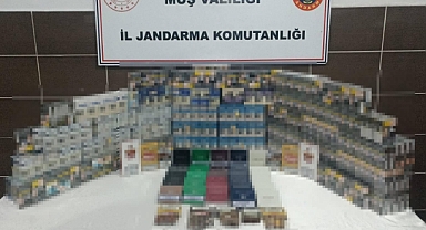 Jandarma Muş'un Malazgirt ilçesinde kaçak sigara operasyonu gerçekleştirdi