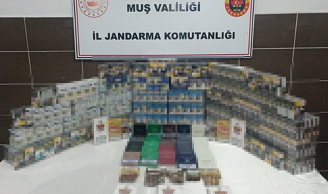 Jandarma Muş'un Malazgirt ilçesinde kaçak sigara operasyonu gerçekleştirdi