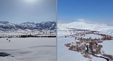 Karlı dağlar ve menderesler mest ediyor