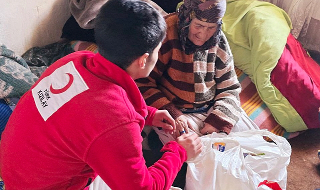 Kızılay ekiplerinden Diyadin’de hane ziyareti