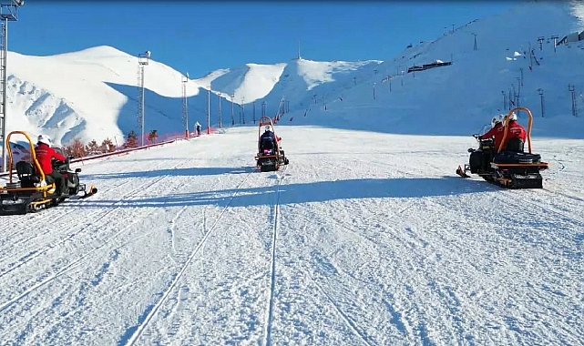 Jandarma Palandöken Kayak merkezi yasaklı bölgede kayanlara 41 bin 342 TL ceza