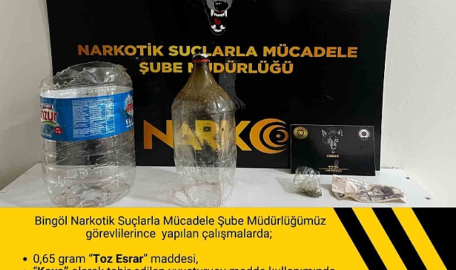 Polis uyuşturucuyla mücadele çalışmalarını aralıksız sürdürüyor