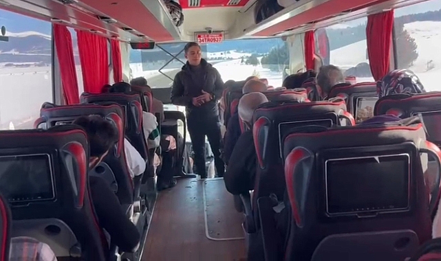 Sivil jandarma ve trafik ekipleri yolcu otobüslerini radarına aldı