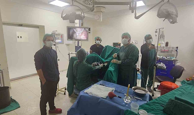 Muş'un Varto Devlet Hastanesi'nde ilk kez kapalı yöntemle mesene kanseri ameliyatı gerçekleşti