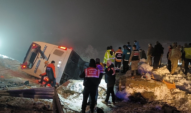 Yolcu otobüsünün devrilmesi sonucu kazada hayatını kaybedenlerin isimleri belli oldu