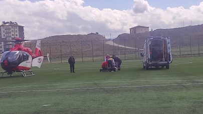 Malatya’da ambulans helikopter 76 yaşındaki hasta için havalandı