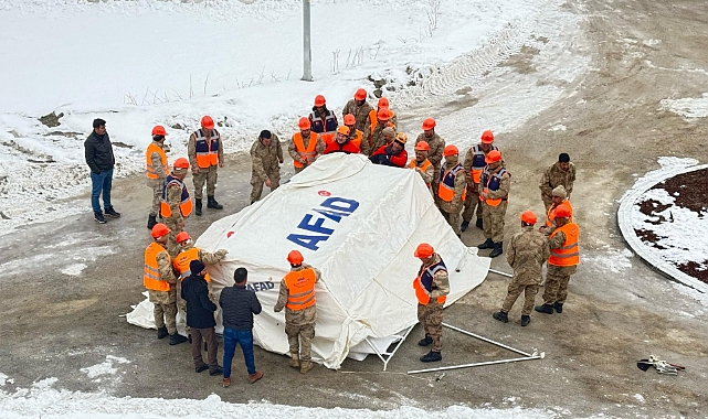 Ağrı’da AFAD ekipleri, Saha Eğitimlerine Devam Ediyor
