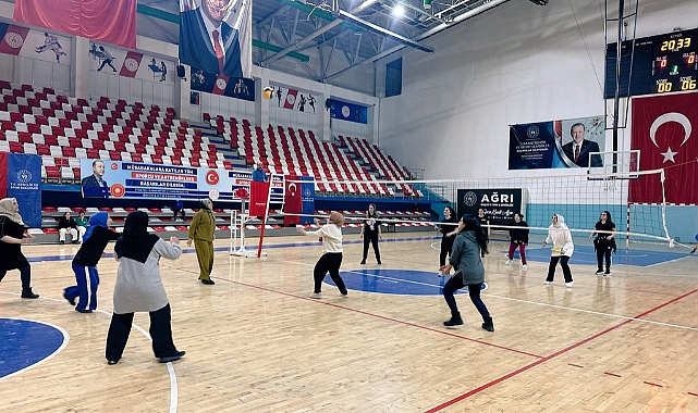 Ağrı’da Kadınlar Günü Voleybol Turnuvası düzenlendi