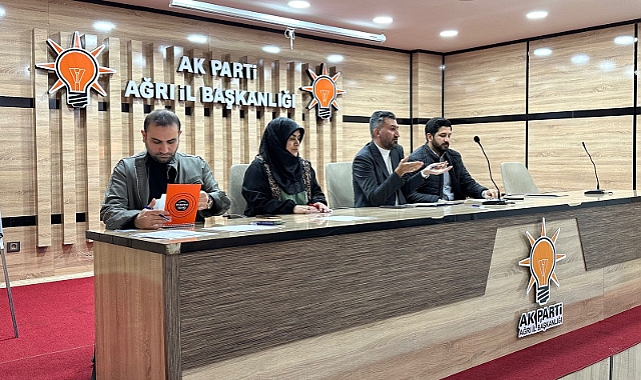 AK Parti Ağrı İl Başkanlığı'ndan haftalık değerlendirme toplantısı