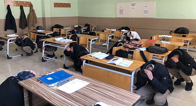 Eleşkirt’te deprem ve yangın tatbikatı yapıldı