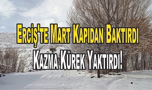 Erciş'te Mart Kapıdan Baktırdı, Kazma Kürek Yaktırdı!