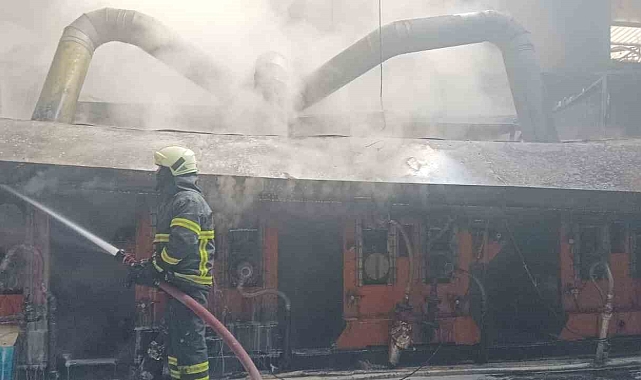 Erzincan Organize Sanayi Bölgesi Alüminyum fabrikasında çıkan yangın söndürüldü