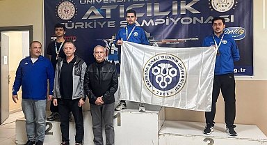 Erzincanlı atıcılık sporcusu Türkiye rekorunu kırdı