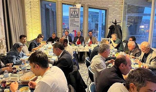 Erzurum'da makine mühendisleri iftarda buluştu