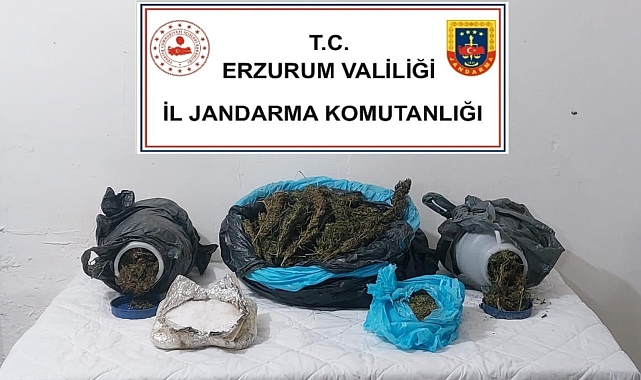 Erzurum'da uyuşturucu operasyonu