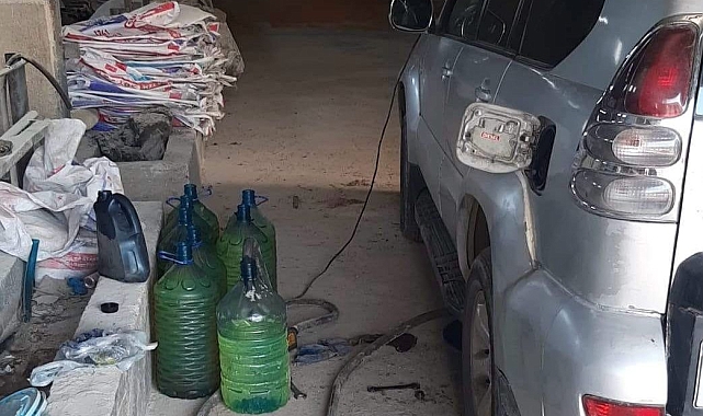 Iğdır İl Emniyet Müdürlüğü Iğdır'da 517 litre kaçak akaryakıt ele geçirildi