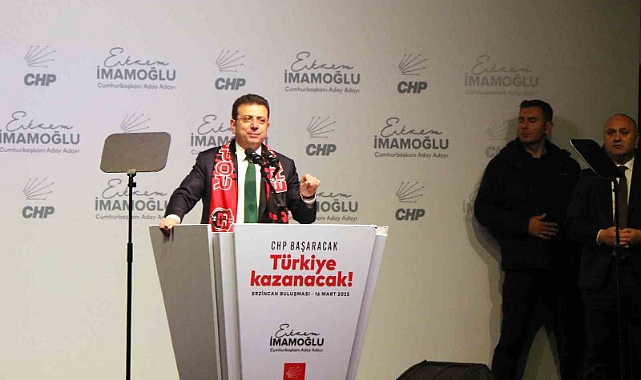 İstanbul Büyükşehir Belediye Başkanı Ekrem İmamoğlu, Erzincan'da konuştu