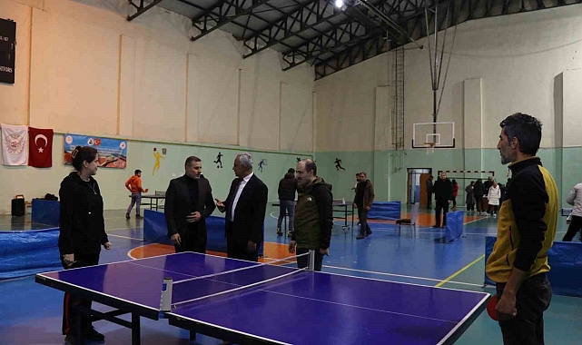 Oltu'da masa tenisi turnuvası