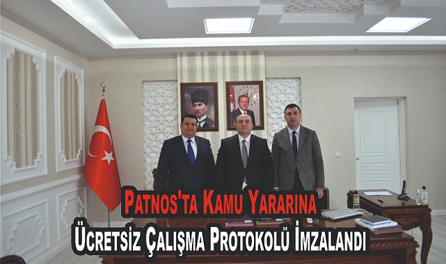 Patnos'ta Kamu Yararına Ücretsiz Çalışma Protokolü İmzalandı