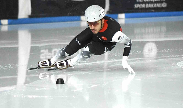 Short Track Türkiye Şampiyonası Erzurum'da başladı