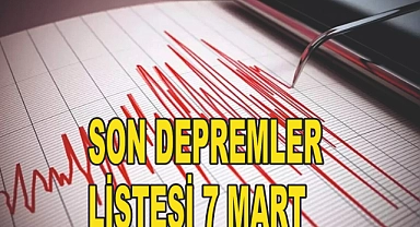 SON DEPREMLER LİSTESİ 7 MART: Nerede, Kaç Şiddetinde? AFAD ve Kandilli Rasathanesi Verileri