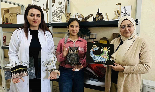 Unutulmaya yüz tutmuş vitray kursu Yüksekova'da kadın eliyle önem kazandı