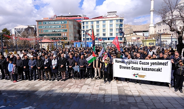 Van'da Gazze'ye destek eylemi