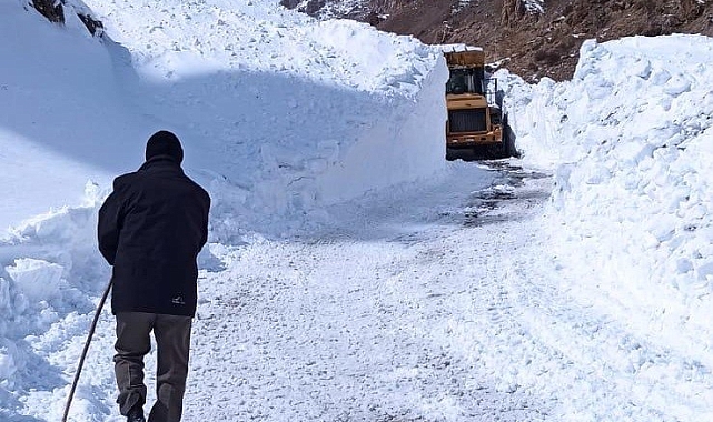 Van'da yüksek rakımlı bölgelerde karla mücadele çalışması sürüyor