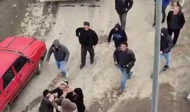 Yardım dağıtımında kavga