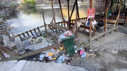 Uzundere Yedigöller Mesire Alanı çöplüğe döndü